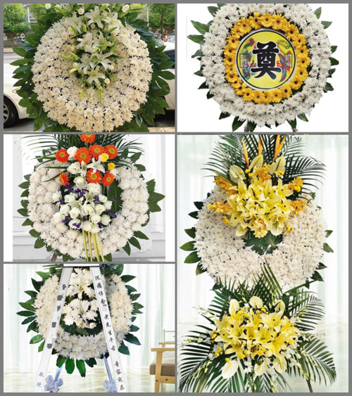 山东青岛平度市灰埠镇埠后村花圈速递