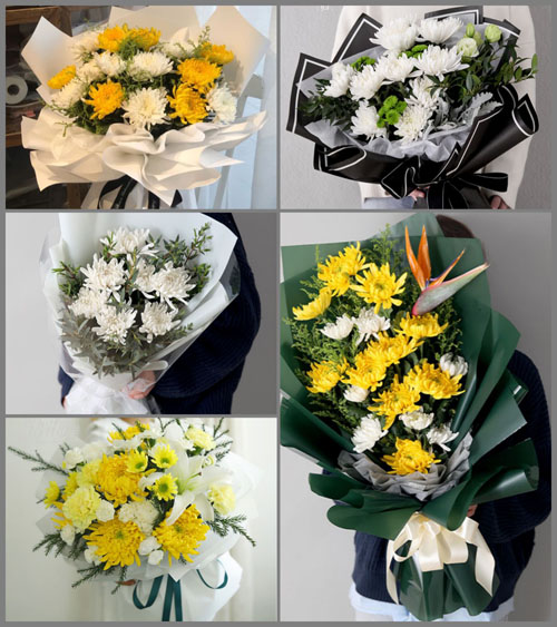 山东青岛平度市灰埠镇埠后村白事花束代送